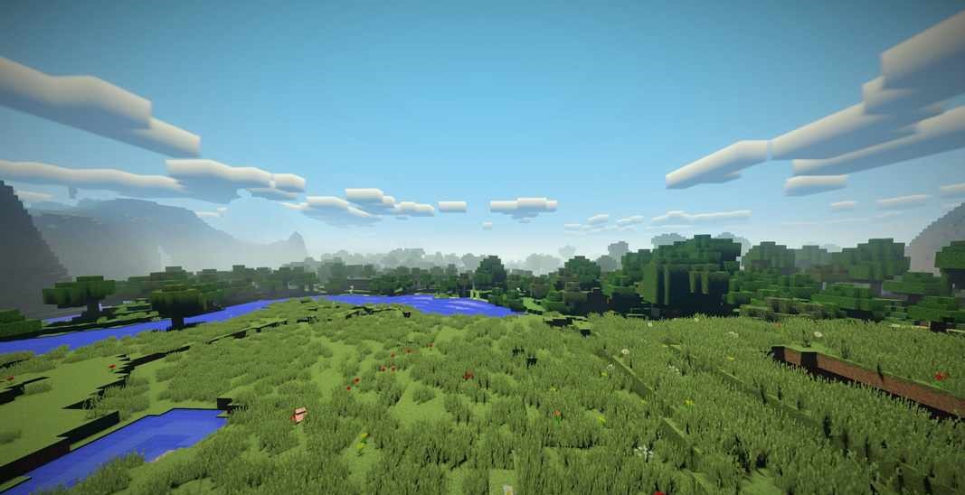 Улучшенная графика воды и освещения в Minecraft с шейдерами Vanilla Plus
