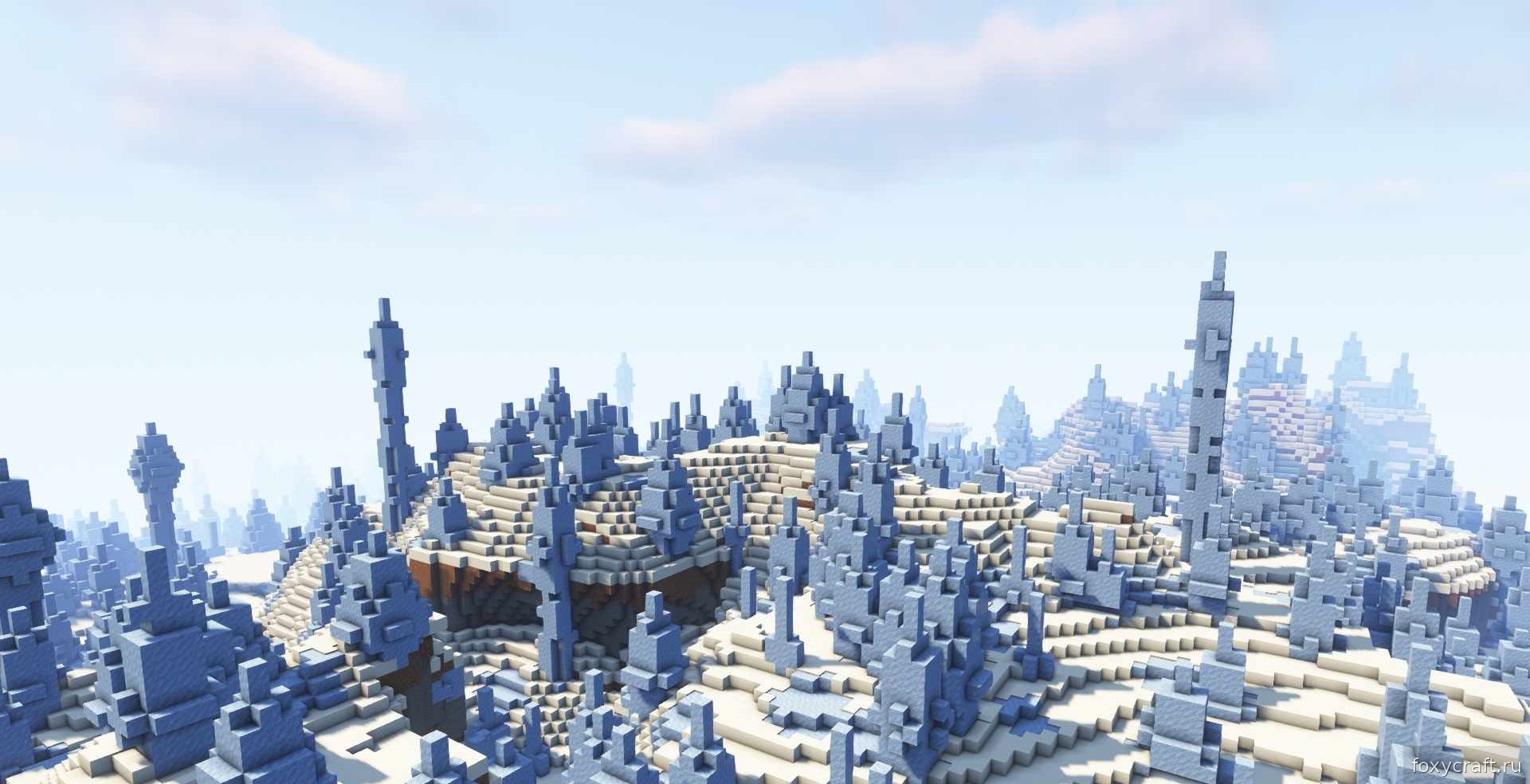 Реалистичная графика Minecraft с шейдером Complementary в ночное время