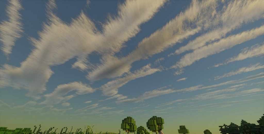 Горный биом в Minecraft с эффектами тумана от UShader