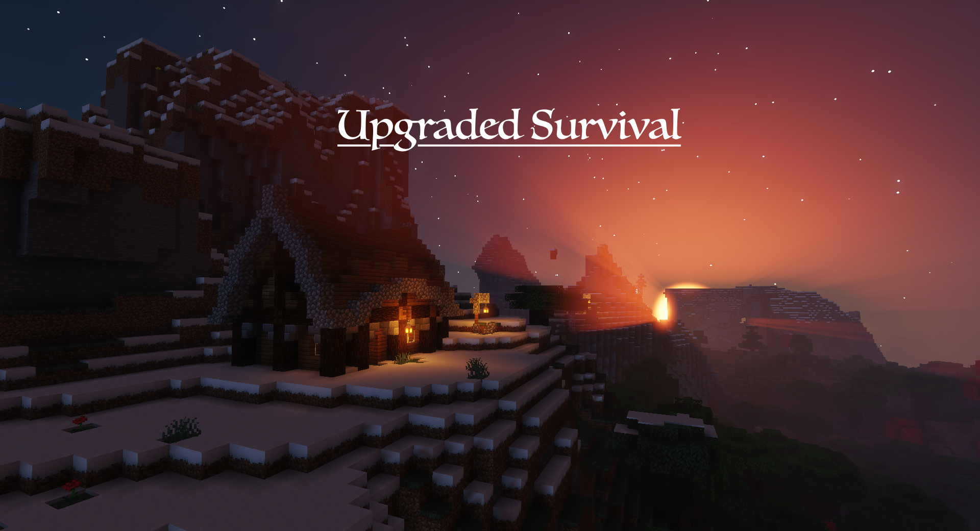 Игрок в Minecraft строит дом в режиме выживания ночью