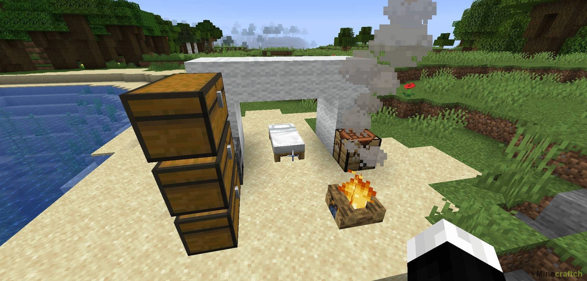 Креативные постройки игроков в Minecraft
