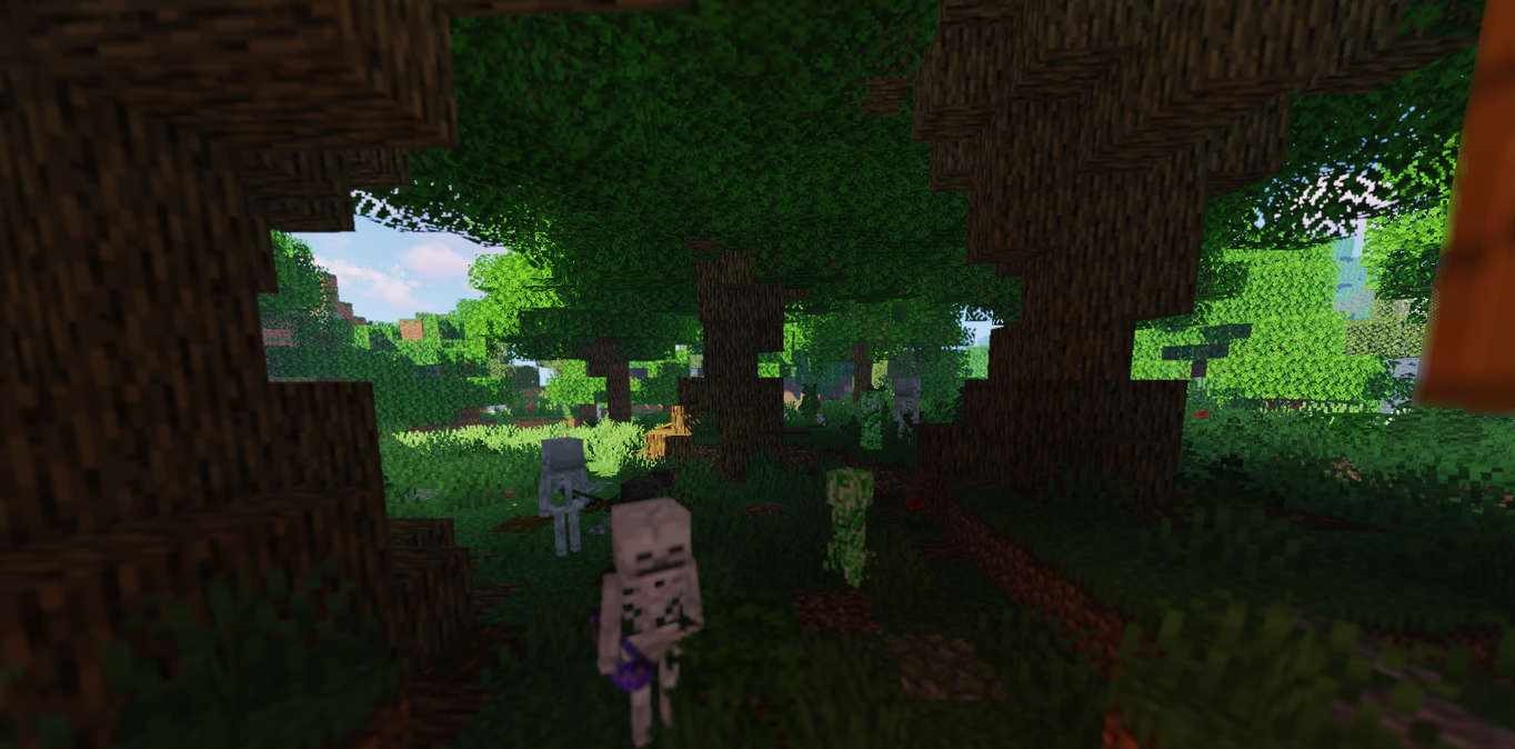 Пример крафта в Minecraft с верстаком и различными предметами