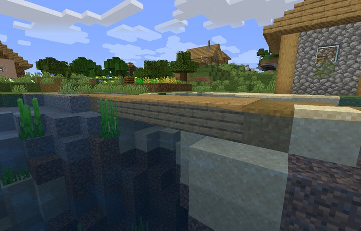 Подводный мир Minecraft с кораллами, рыбами и затонувшими кораблями