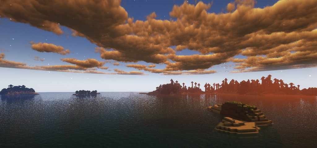 Реалистичная вода и отражения в Minecraft с модом Sunflawer Shaders