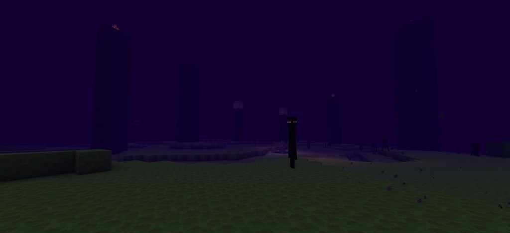 Горный биом в Minecraft с реалистичными тенями благодаря шейдерам Tea