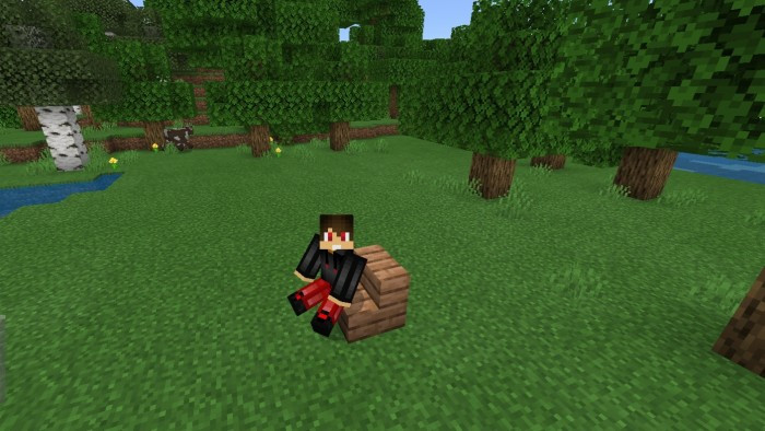 Дополнение Sit Anywhere Addon для Minecraft Bedrock Edition