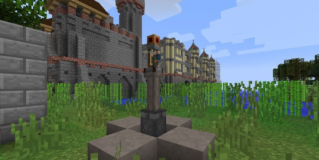 Реалистичные столбы электропередач в Minecraft с модом Immersive Posts