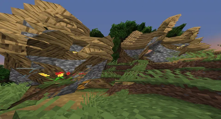 Пример крафта верстака и инструментов в Minecraft