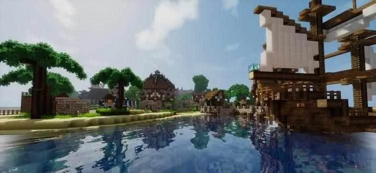 Интерфейс выбора шейдеров в настройках Minecraft