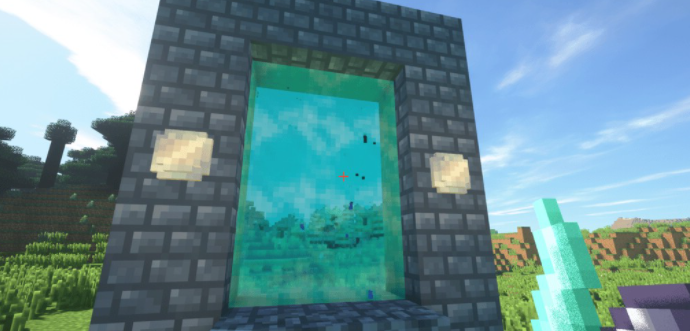 Генерация мира Minecraft с горами, лесами и реками