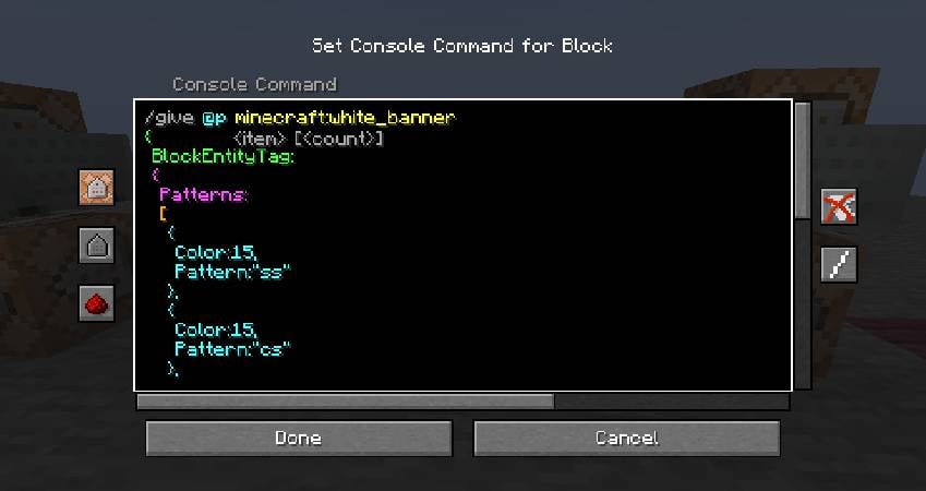 Готовый интерфейс с BlockUI в Minecraft, показывающий новые элементы управления