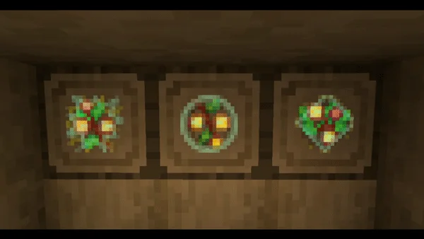 Игрок летает на элитрах над красивым ландшафтом Minecraft