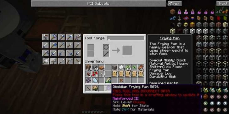 Интерфейс установки модов через Forge в Minecraft