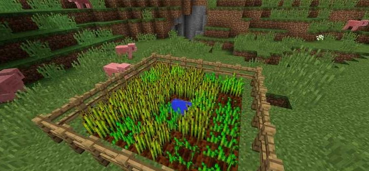 Готовка хлеба в печи с использованием мода Flour Power в Minecraft