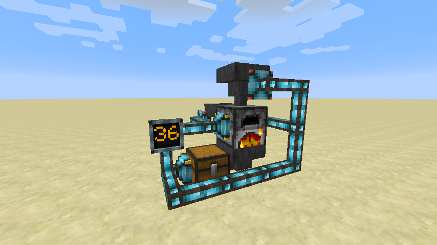 Игрок использует модифицированные инструменты из Tinkers' Construct