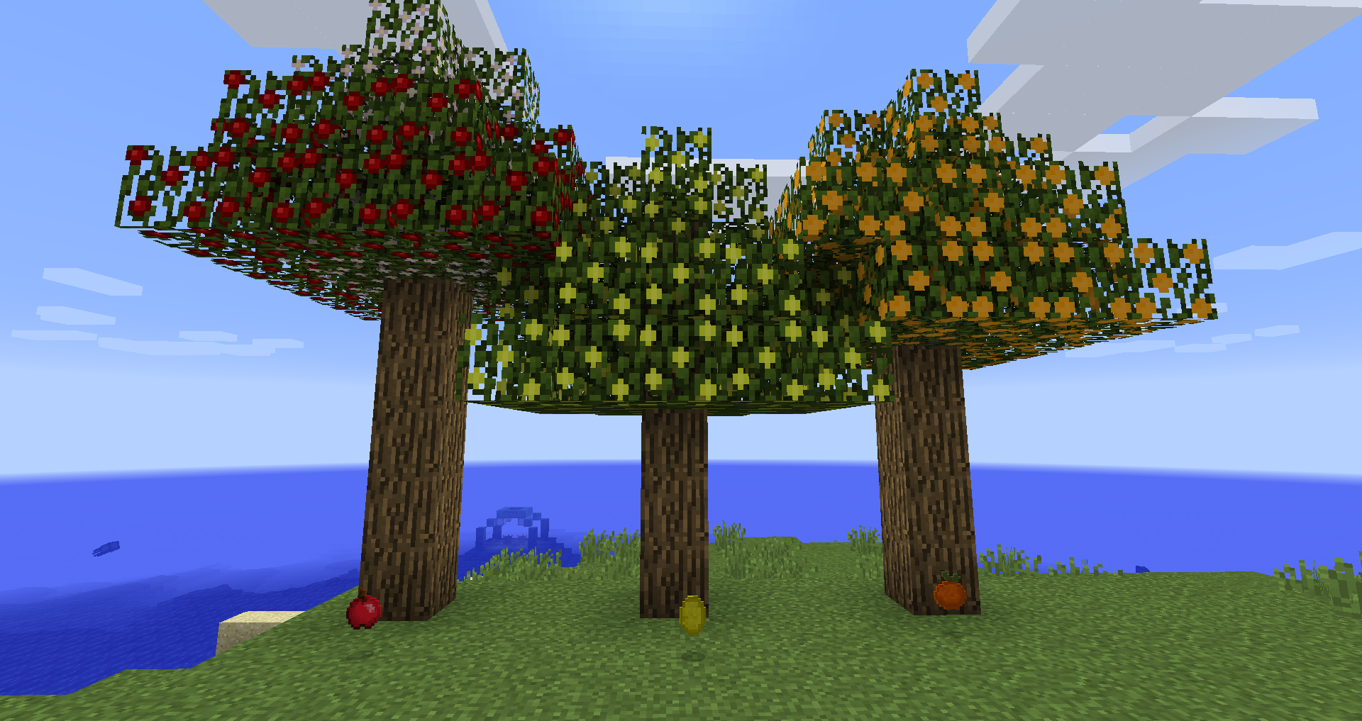 Новые вишнёвые деревья в Minecraft после обновления 1.20