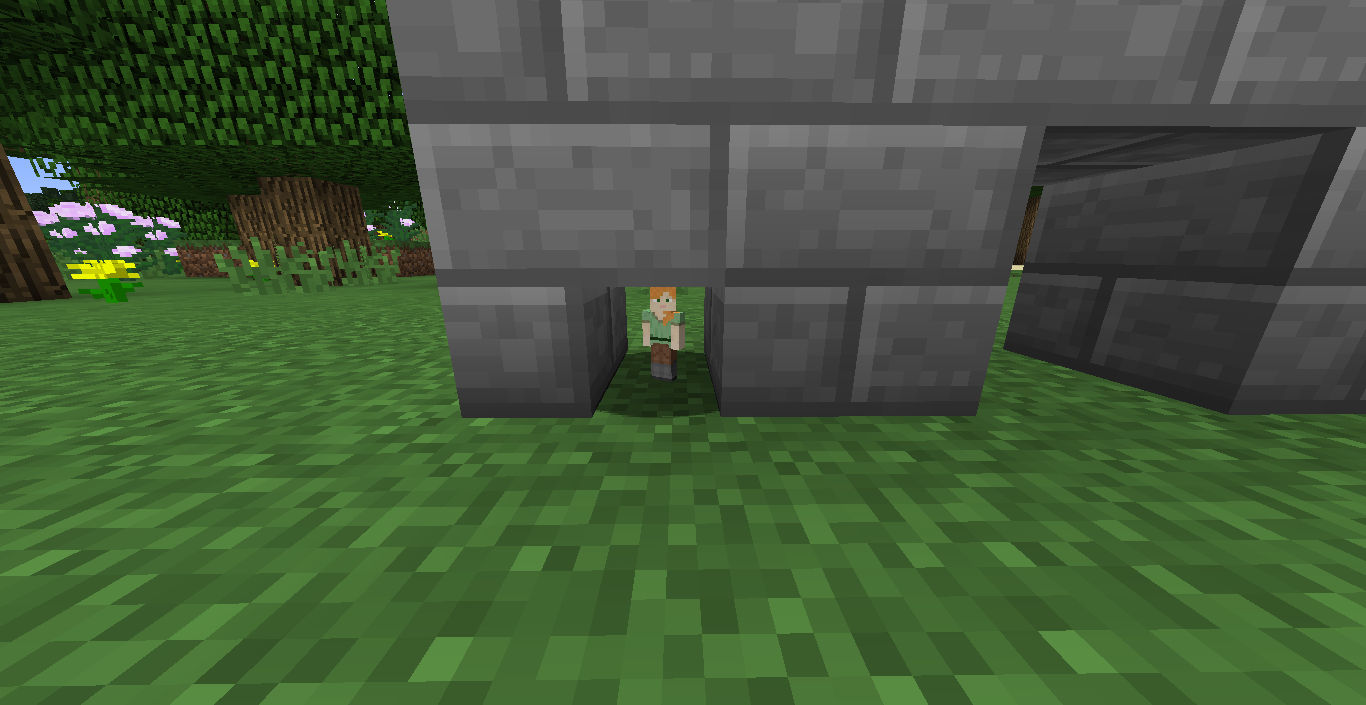 Новые блоки бамбука и висячих знаков из обновления 1.20 в Minecraft