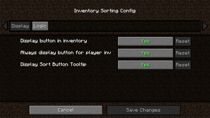 Inventory Sorting  1.18