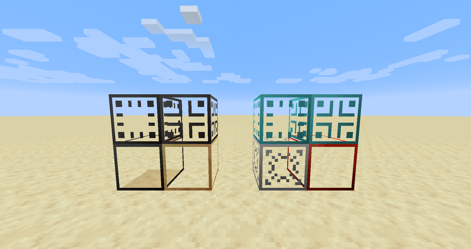 Интерфейс крафта Glassential в Minecraft с новыми рецептами