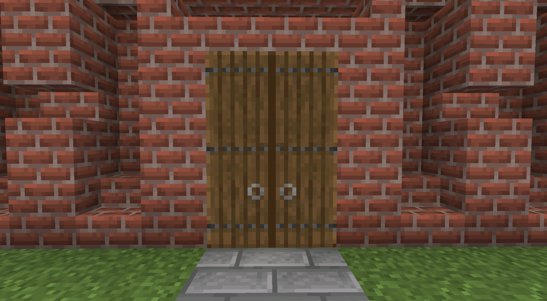 Готовые высокие двери из мода Dramatic Doors в интерьере замка