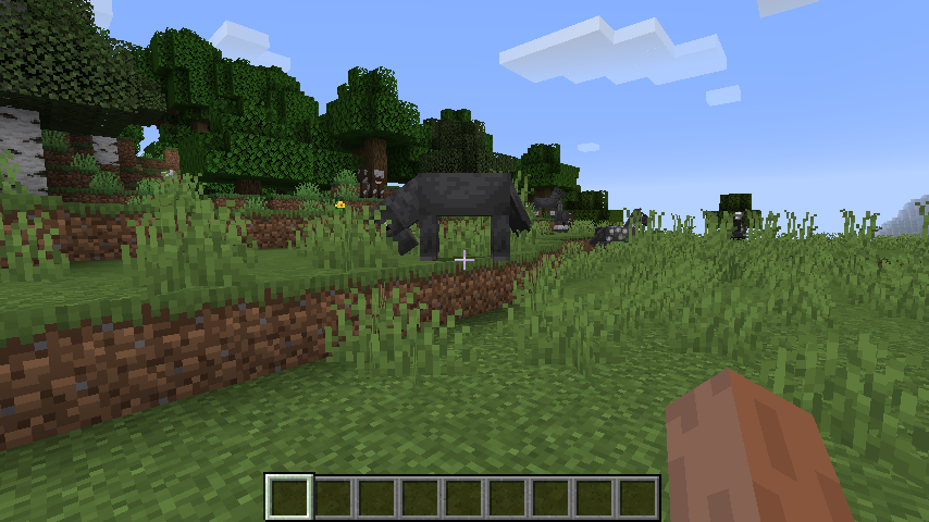 Животные в Minecraft едят траву и восстанавливают здоровье благодаря модификации Regrowth