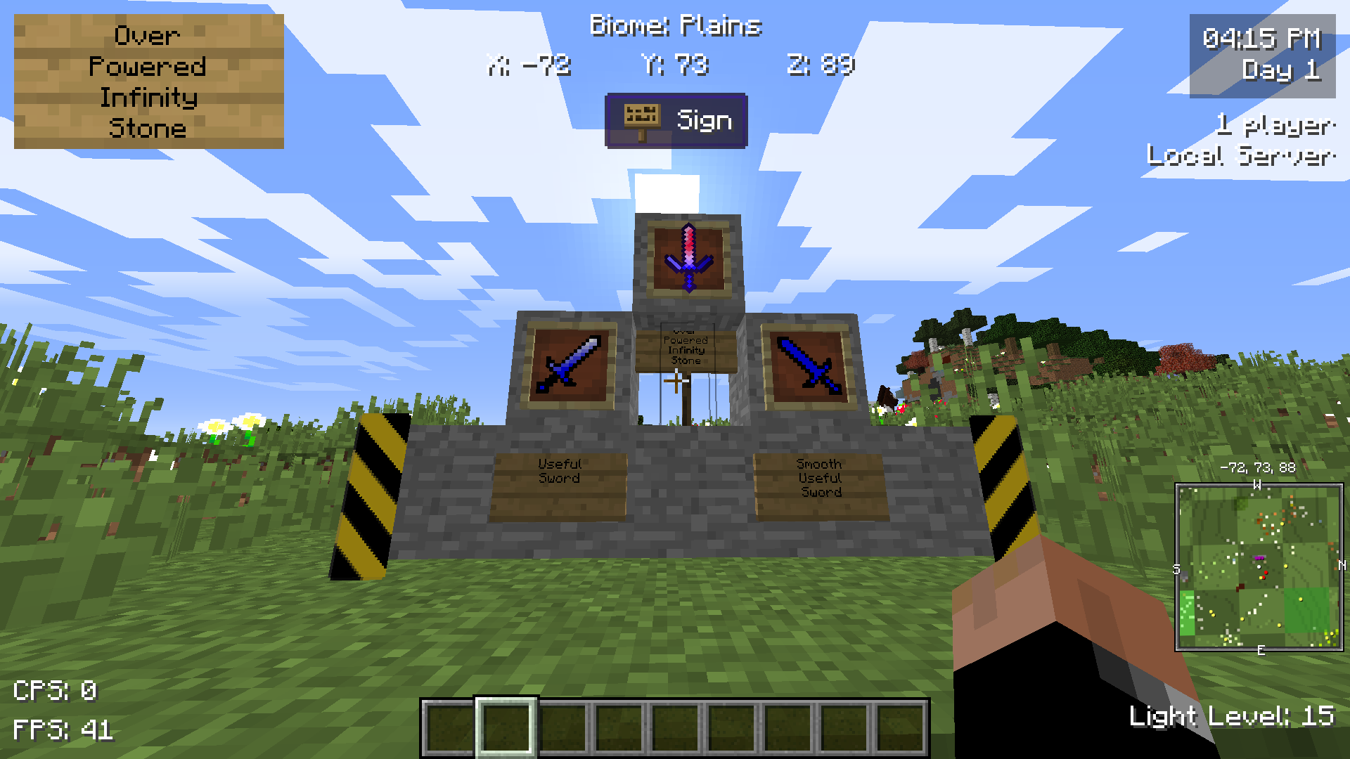 Пример огромного замка, построенного в креативном режиме Minecraft