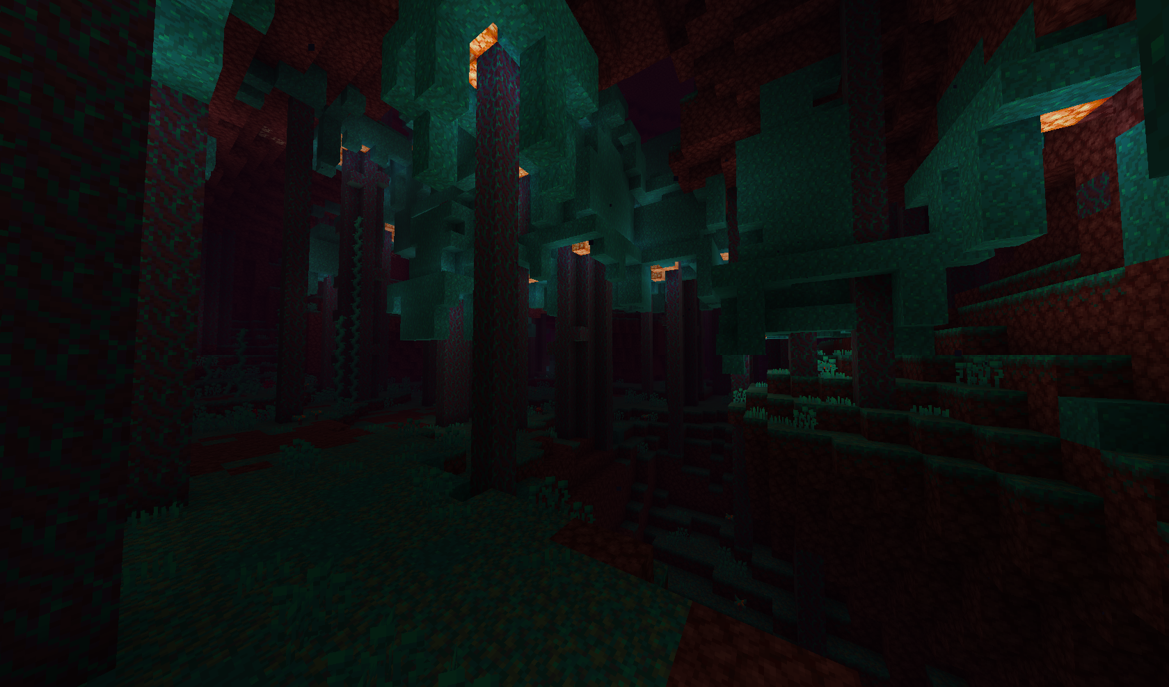 Красивый дом в стиле фэнтези в Minecraft с подсветкой