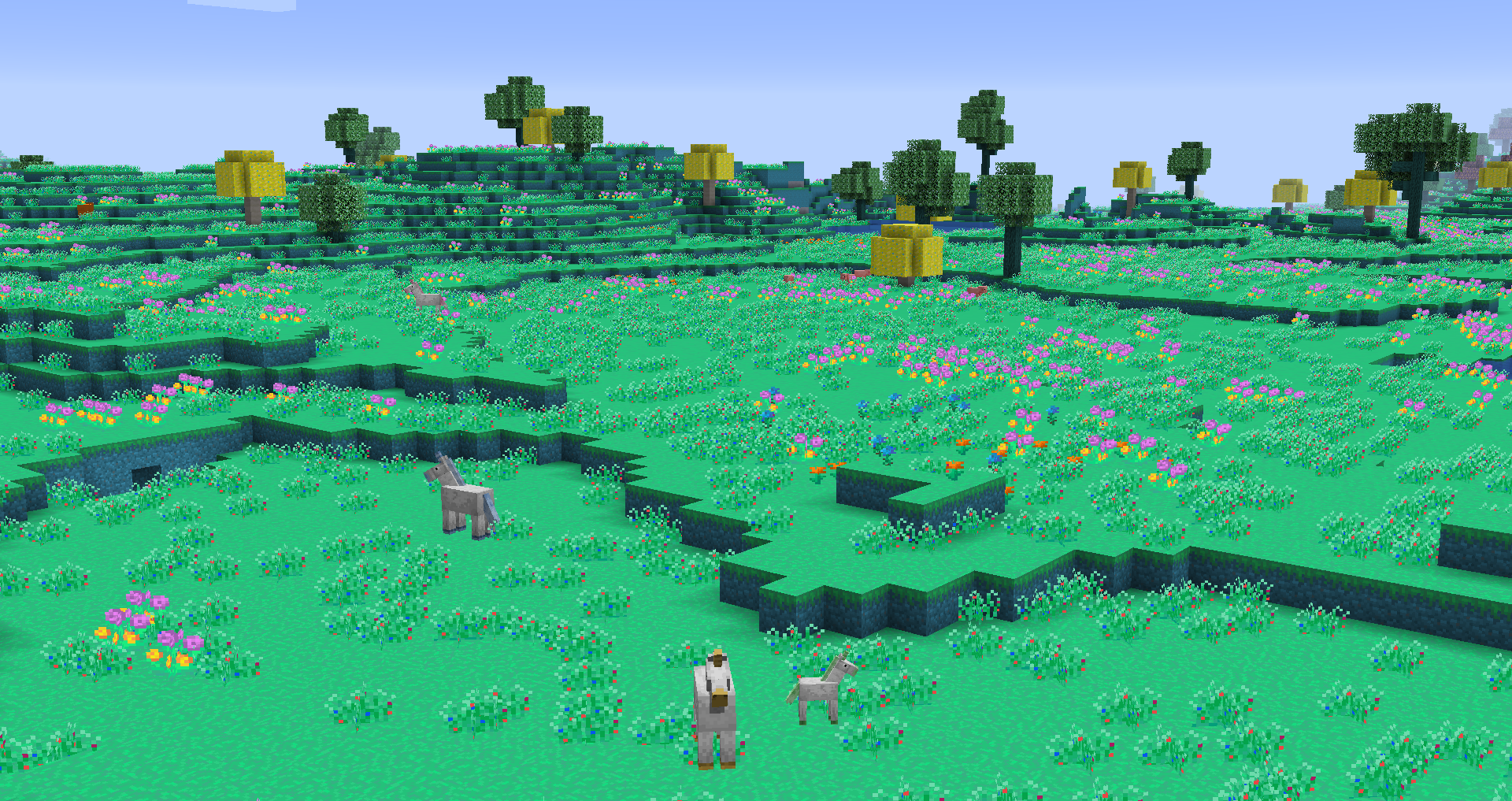 Разнообразие биомов в Minecraft: лес, пустыня и горы