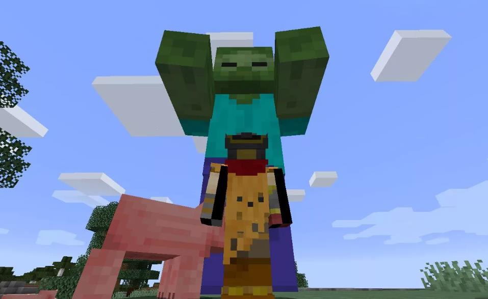 Красивый дом в биоме равнин в Minecraft с садом и фермой