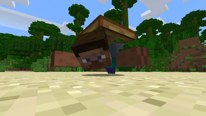 Новые верблюды в Minecraft 1.20 в пустынном биоме