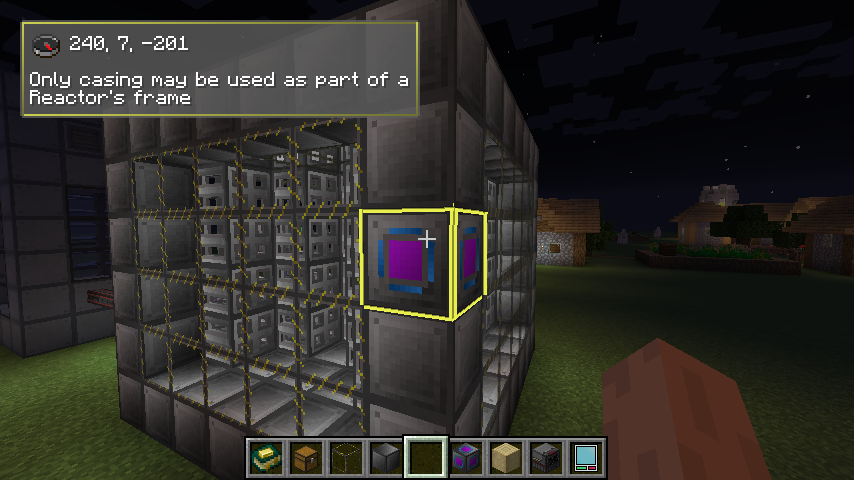 Схема работы реактора Extreme Reactors в Minecraft