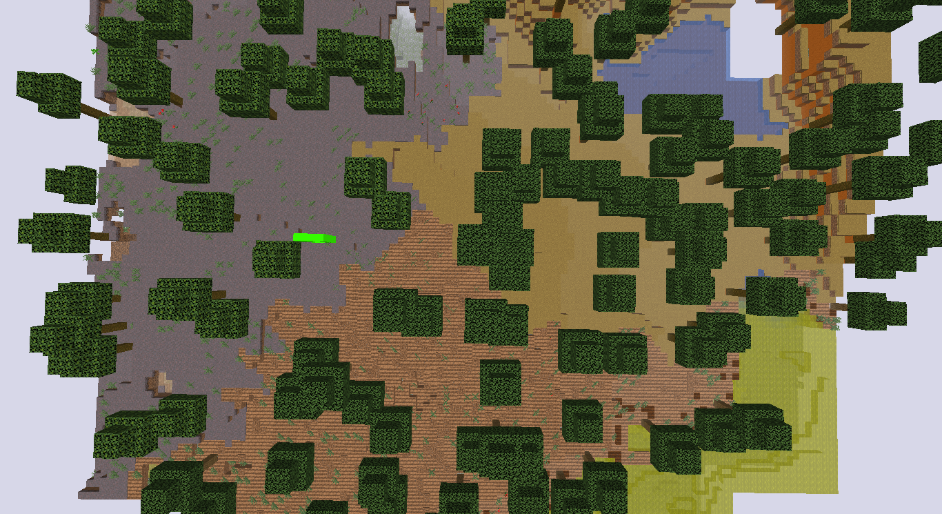 Подземная шахта с рельсами и вагонетками в Minecraft