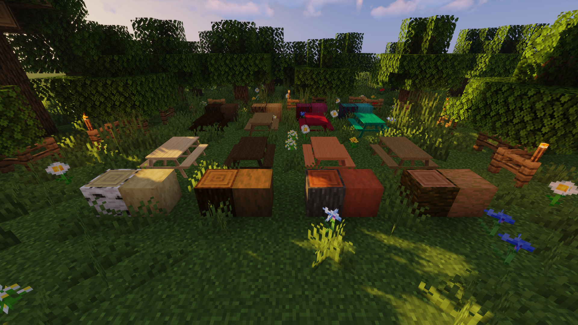 Крупная крепость в стиле фэнтези, построенная в Minecraft с детализированными башнями
