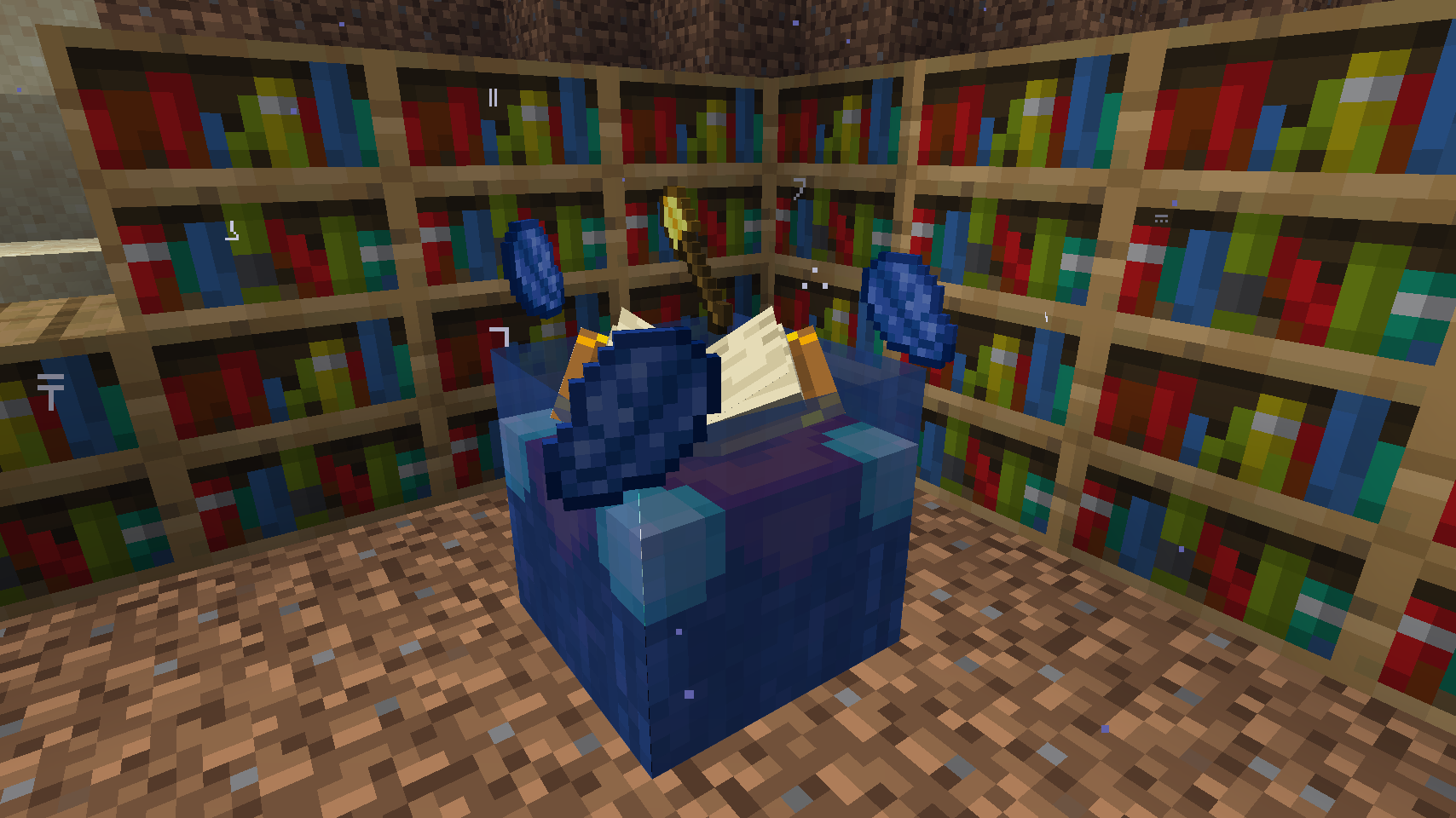 Крупный план игрока в Nether с алмазной броней и мечом