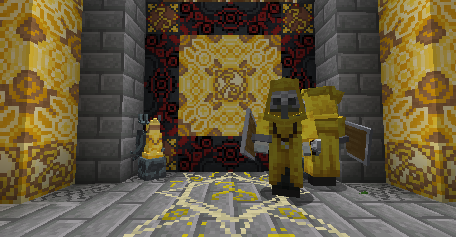 Игрок исследует биом джунглей в Minecraft с высокими деревьями и лианами