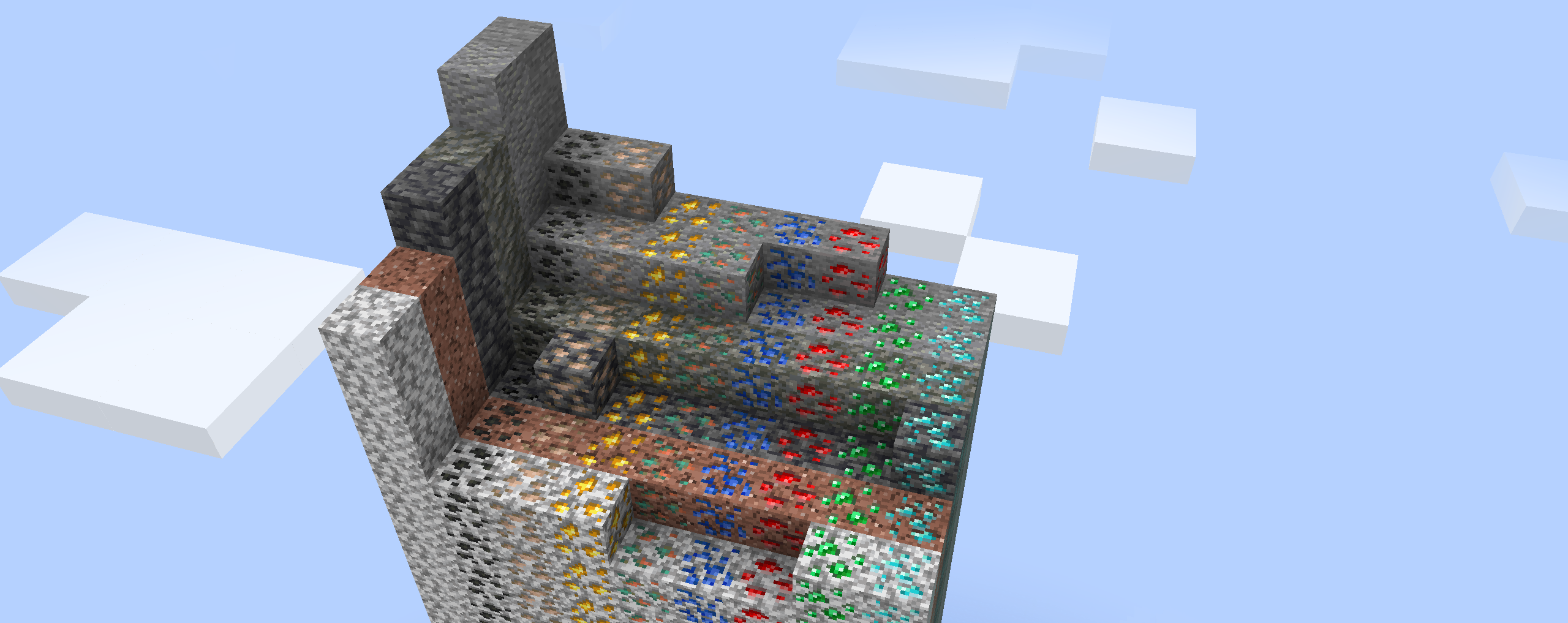 Красивый пейзаж биома равнин в Minecraft с домом игрока
