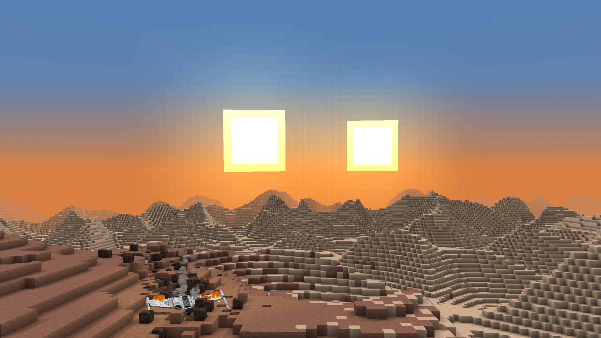 Разнообразие биомов в Minecraft: лес, пустыня и горы