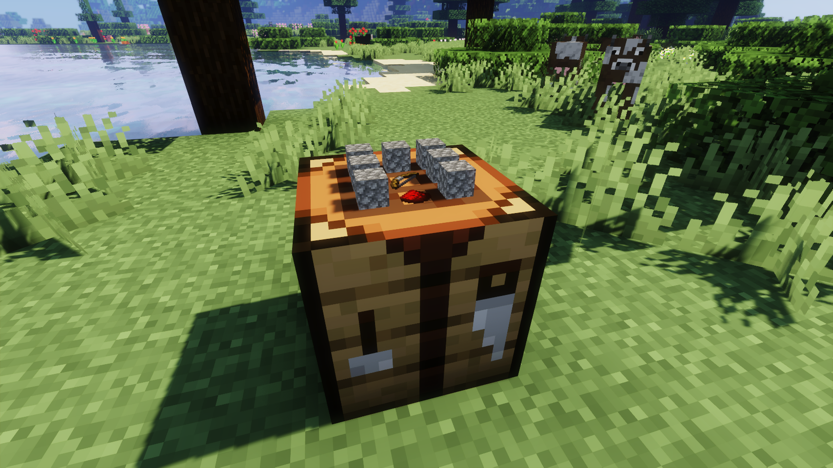 Красивый дом в стиле фэнтези, построенный в Minecraft