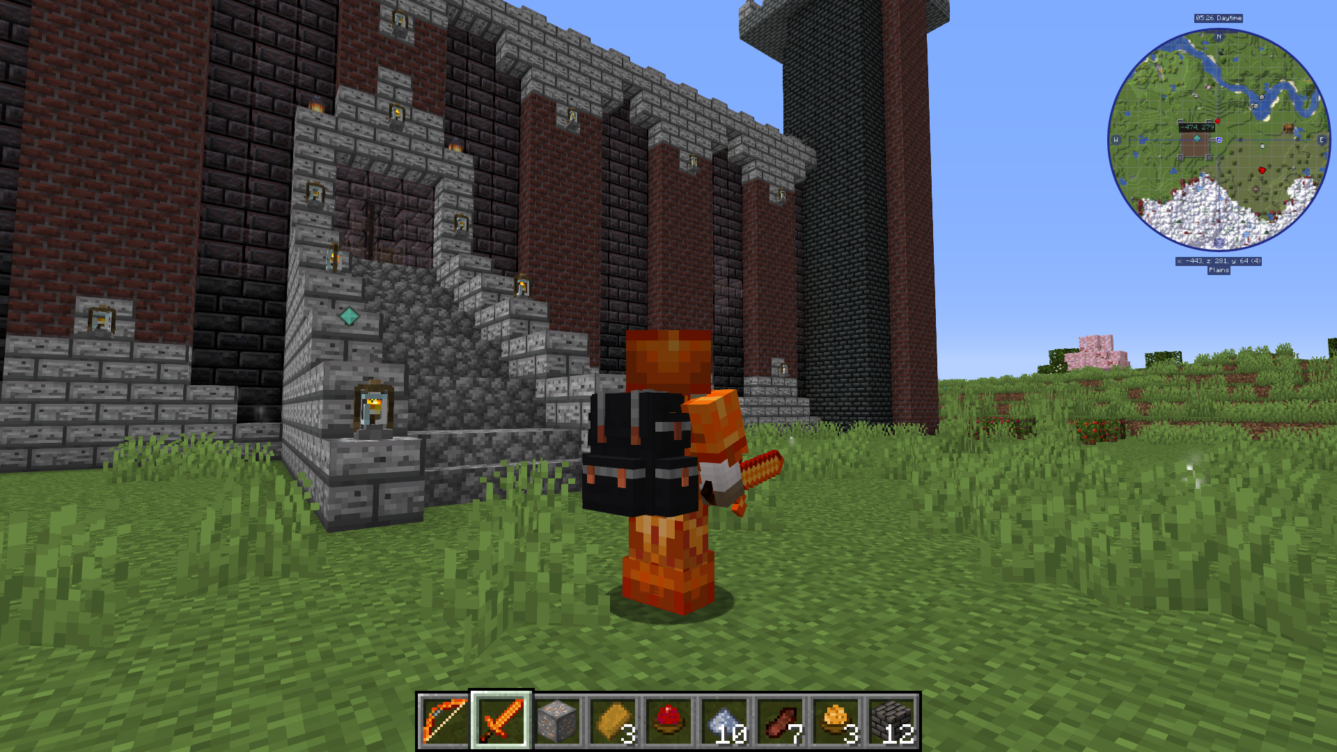 Скриншот сервера Minecraft с множеством игроков