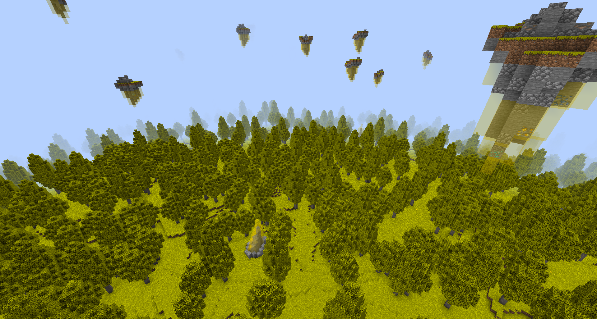 Разнообразие биомов в Minecraft: лес, пустыня, горы