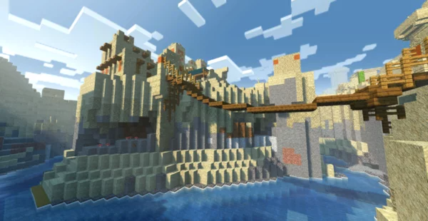 Подводный мир Minecraft с реалистичными эффектами воды