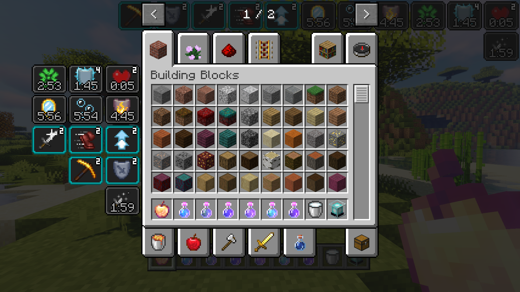 Разные биомы Minecraft: лес, пустыня, снежные горы