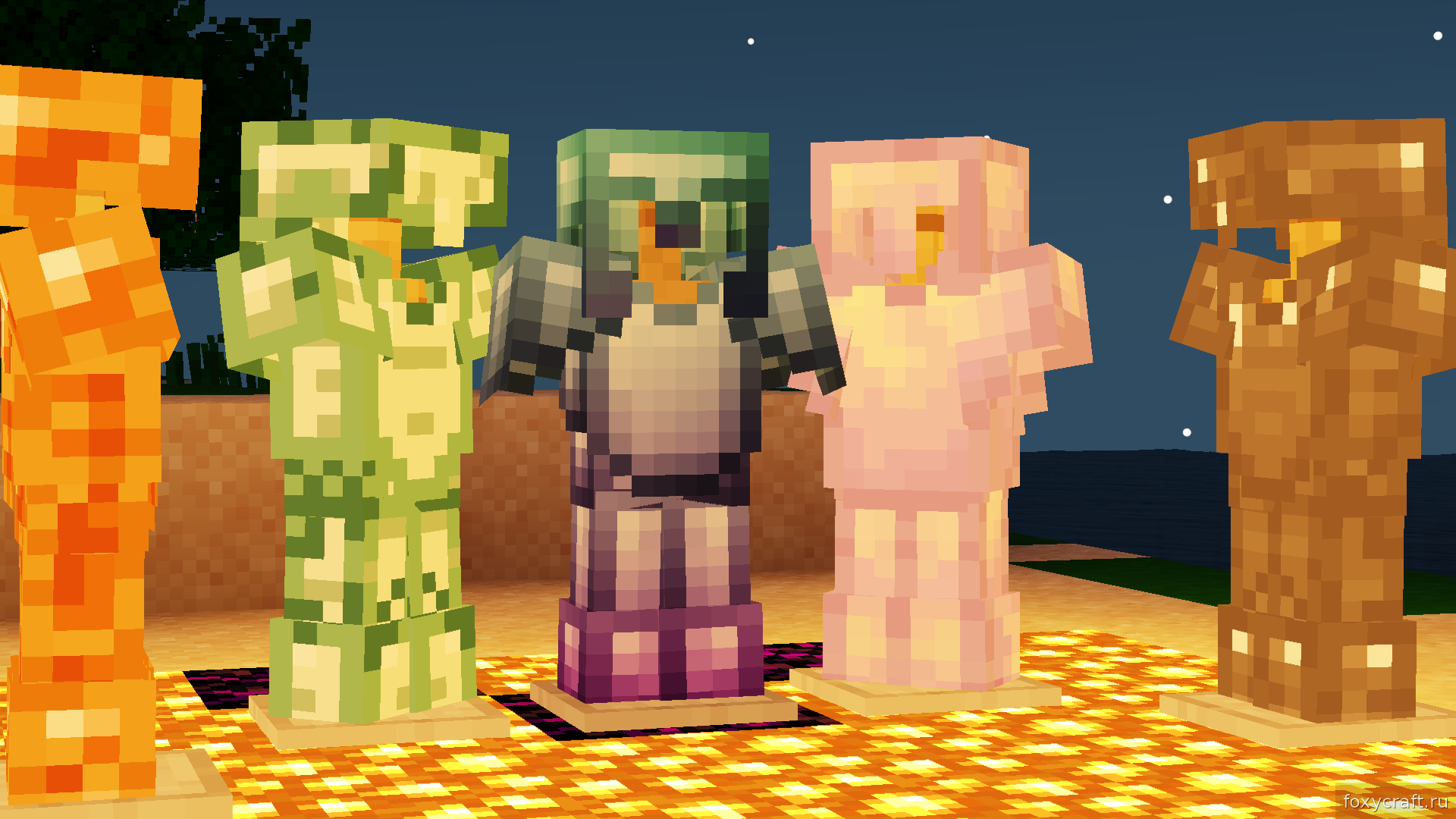 Интерфейс верстака в Minecraft с рецептами крафта