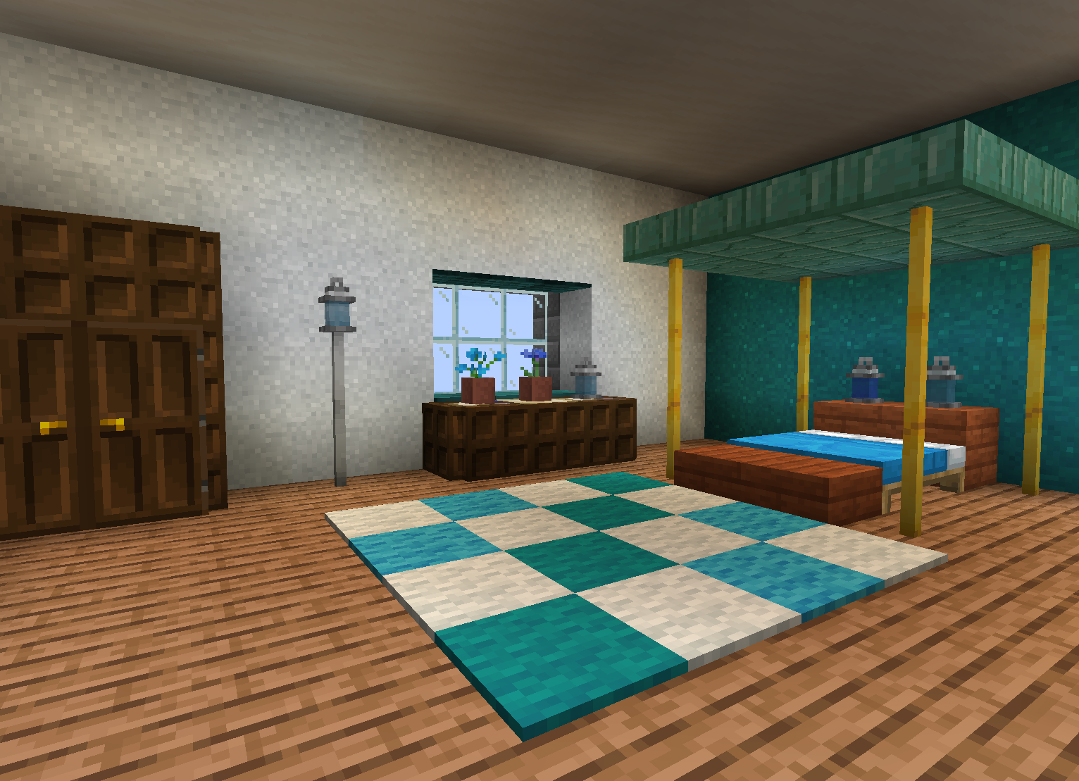 Скриншот сервера Hypixel с мини-играми в Minecraft