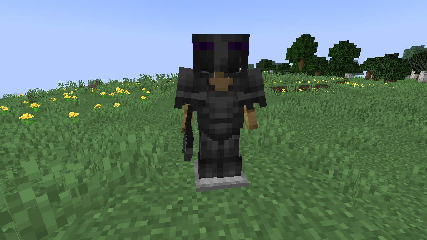 Сравнение брони Therrassium и алмазной брони в Minecraft