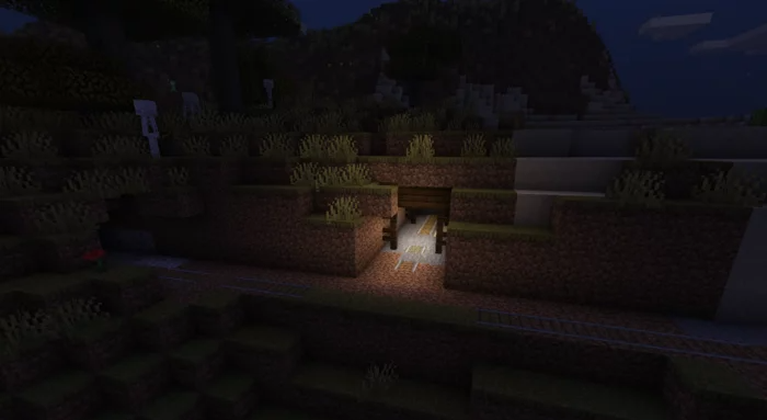 Сервер Minecraft с множеством игроков, строящих замок в мультиплеере