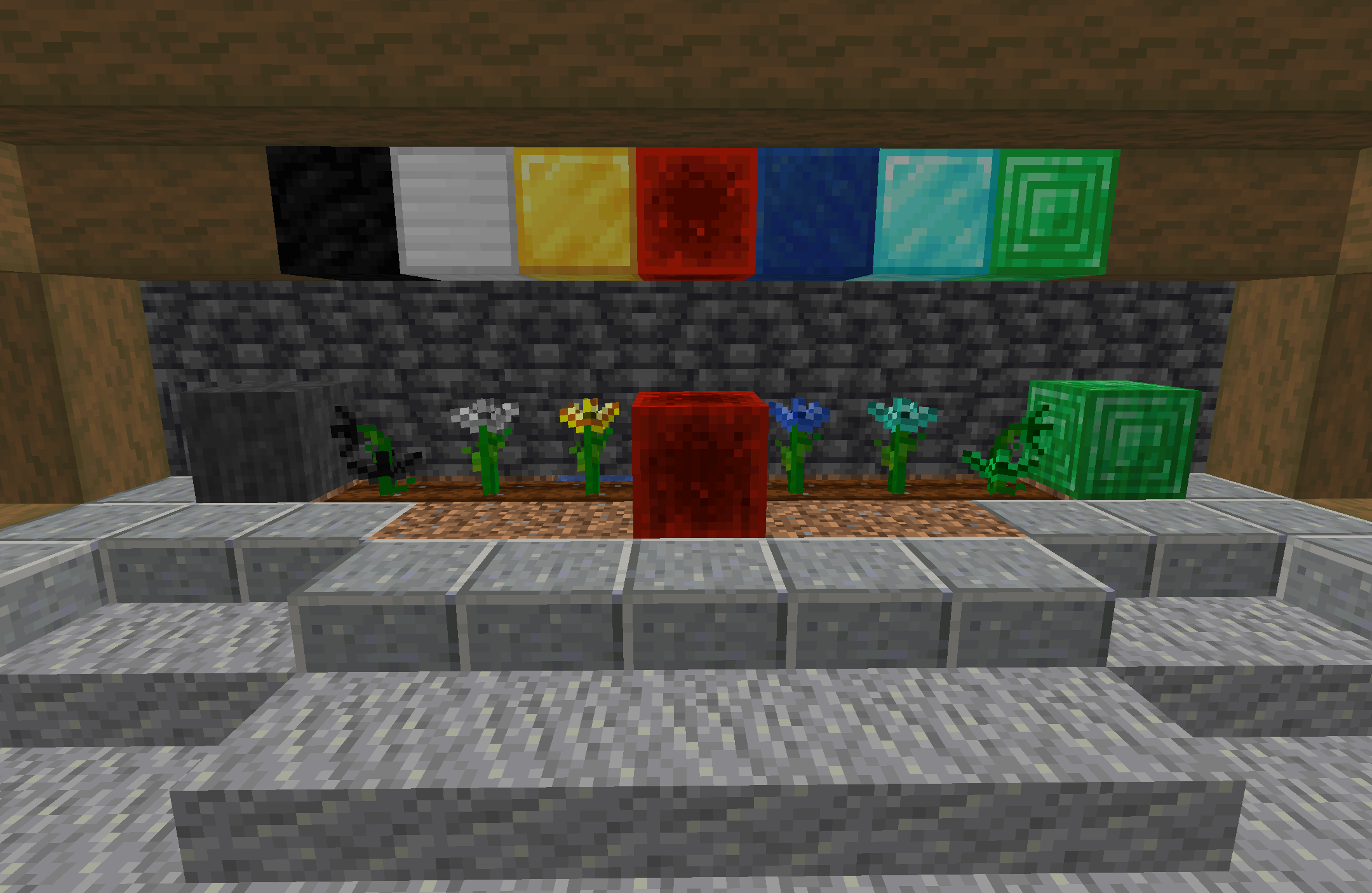 Сравнение обычных и модифицированных стеблей в Minecraft