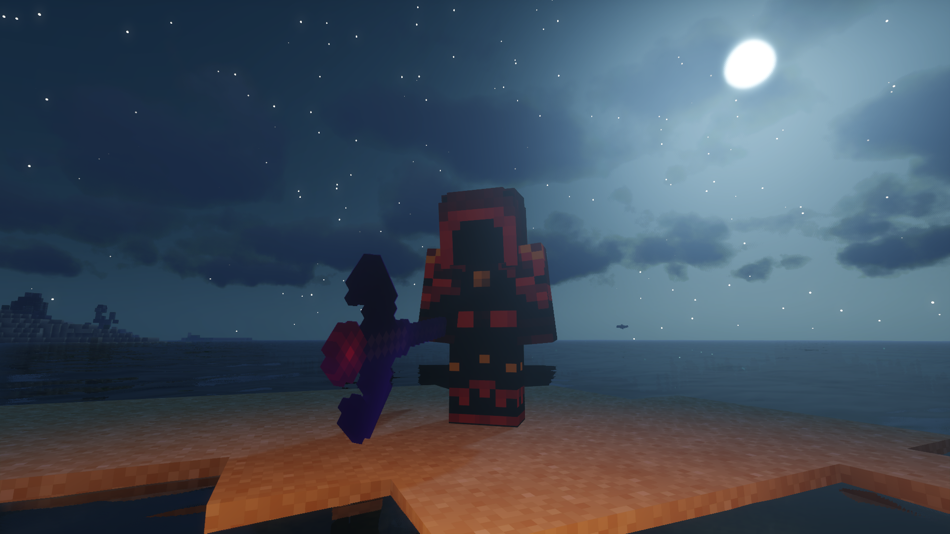Гигантский средневековый замок из камня и дерева в Minecraft