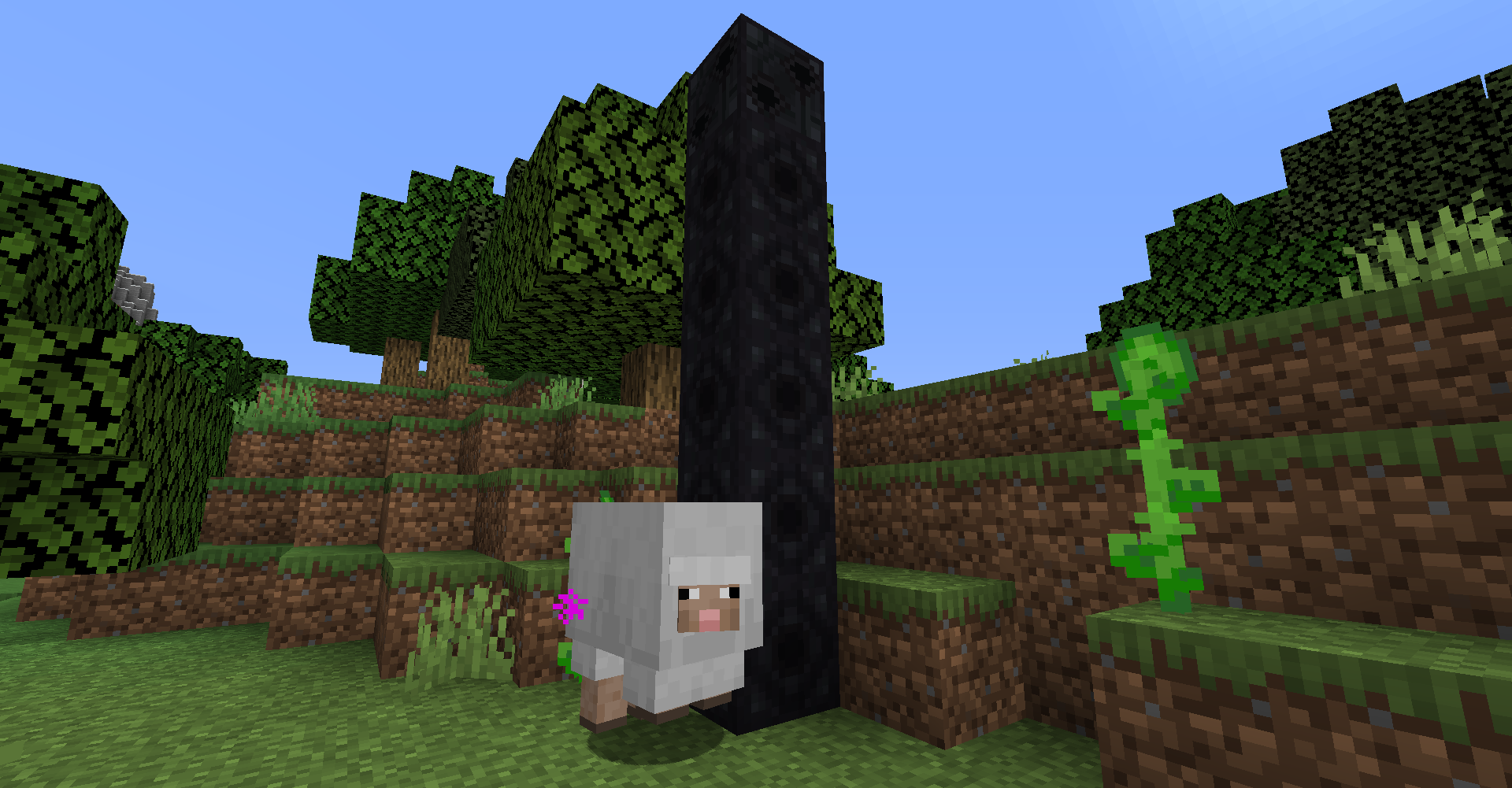 Интерфейс верстака в Minecraft с рецептами крафта