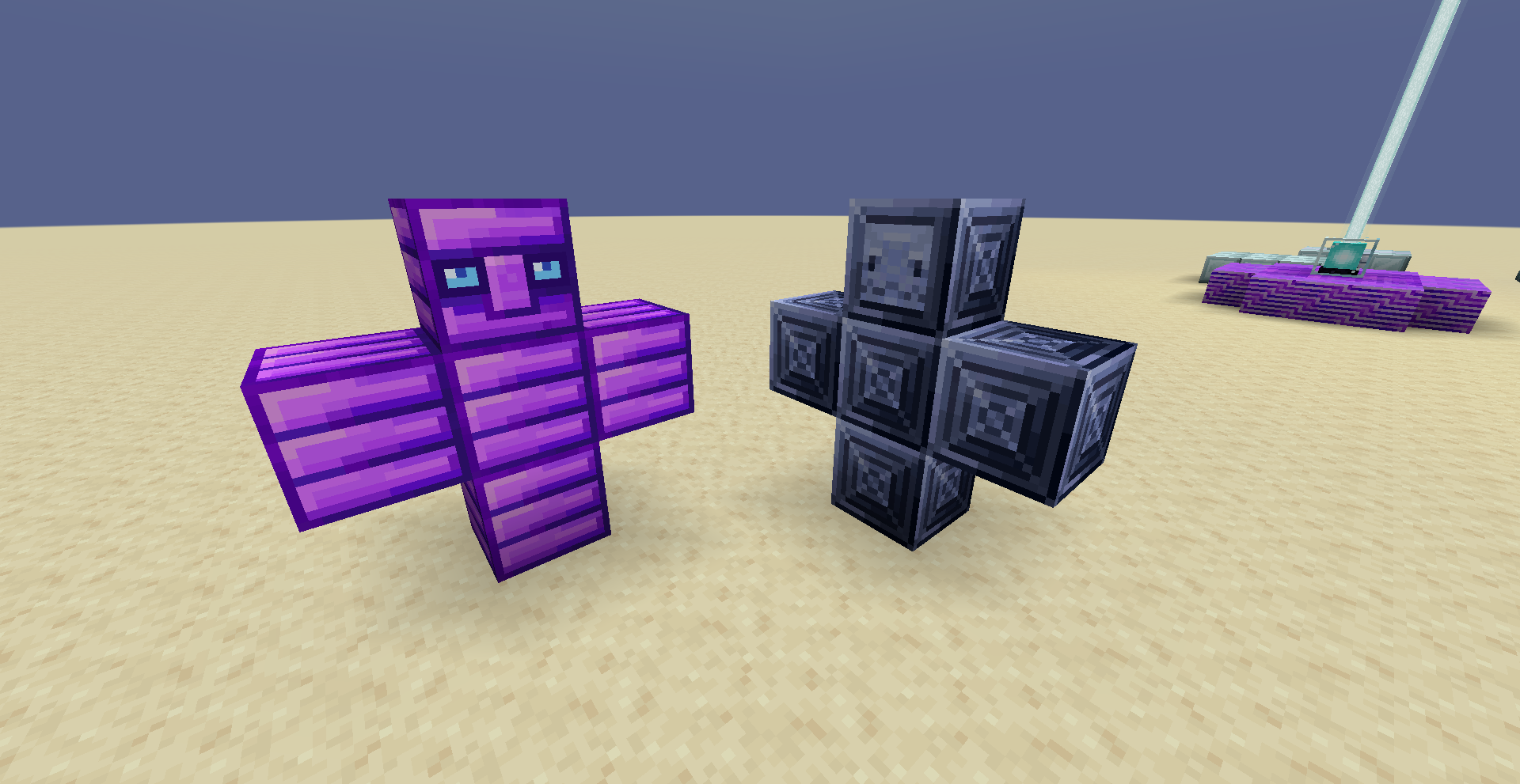 Игрок в Minecraft добывает алмазы в пещере при свете факелов